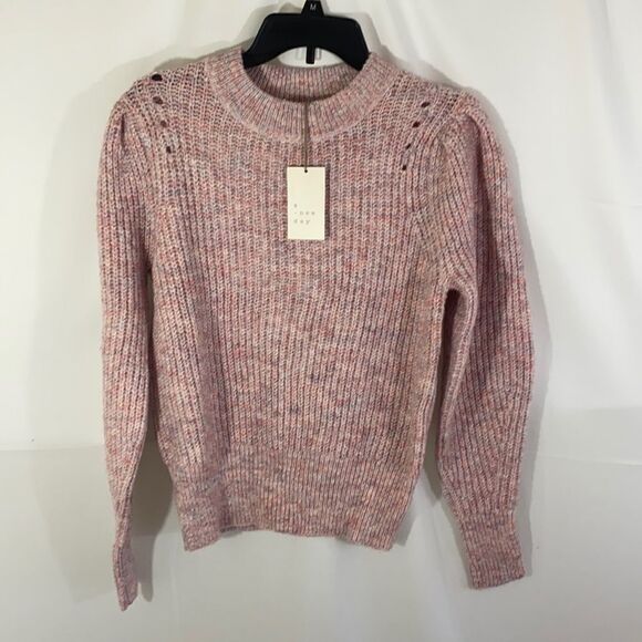 A New Day Balloon Sleeve Crew Neck Sweater - Picture 1 of 4